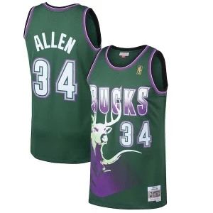 Ray Allen Milwaukee Bucks 1996/97 Hardwood Classics Swingman Jersey Kelly Green