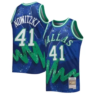 Dirk Nowitzki Dallas Mavericks Hardwood Classics 1998/99 Hyper Hoops Swingman Jersey Blue