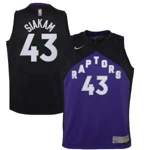 Pascal Siakam Toronto Raptors Nike Youth 2020/21 Swingman Player Jersey Black/Purple Earned Edition