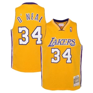 Shaquille O'Neal Los Angeles Lakers Youth 1999/00 Hardwood Classics Swingman Jersey Gold