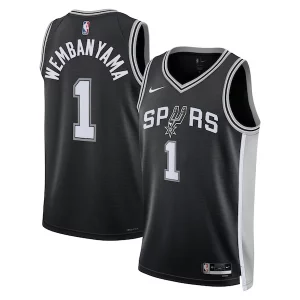 Victor Wembanyama San Antonio Spurs Nike Unisex 2023 NBA Draft First Round Pick Swingman Jersey Icon Edition Black
