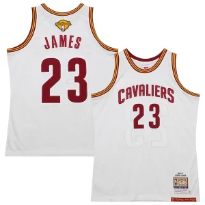 LeBron James Cleveland Cavaliers 2015/16 Hardwood Classics Authentic Jersey White