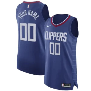 LA Clippers Nike 2020/21 Authentic Custom Jersey Blue Icon Edition