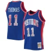Isiah Thomas Detroit Pistons 1988/89 Hardwood Classics NBA 75th Anniversary Diamond Swingman Jersey Blue