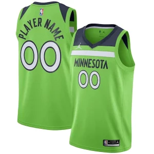 Minnesota Timberwolves Jordan Brand Swingman Custom Jersey Statement Edition Green