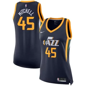 Donovan Mitchell Utah Jazz Nike Women's Swingman Jersey Icon Edition Navy