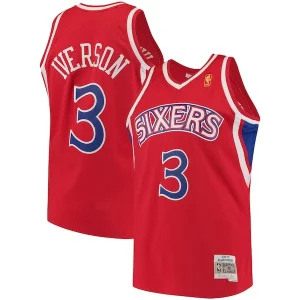 Allen Iverson Philadelphia 76ers 1996/97 Hardwood Classics Swingman Jersey Red/White