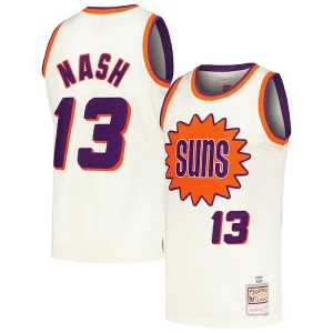Steve Nash Phoenix Suns Chainstitch Swingman Jersey Cream