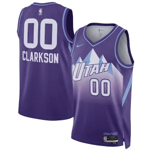 Jordan Clarkson Utah Jazz Nike Unisex 2024/25 Swingman Player Jersey City Edition Purple