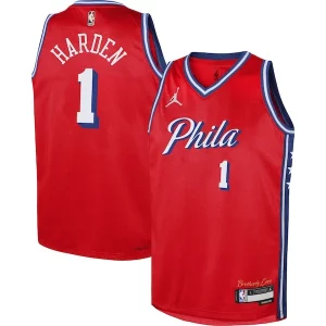 James Harden Philadelphia 76ers Jordan Brand Youth Swingman Jersey Statement Edition Red