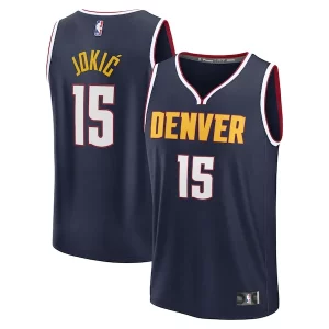 Nikola Jokic Denver Nuggets Youth Fast Break Replica Player Jersey Icon Edition Navy