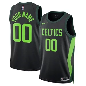 Boston Celtics Nike Unisex 2024/25 Custom Swingman Jersey City Edition Black