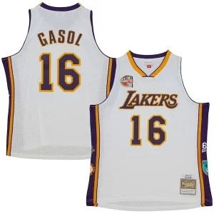 Pau Gasol Los Angeles Lakers Unisex Hall of Fame Class of 2023 Throwback Swingman Jersey White