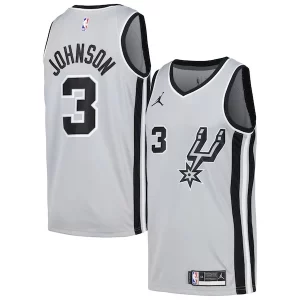 Keldon Johnson San Antonio Spurs Nike Swingman Player Jersey Statement Edition Silver