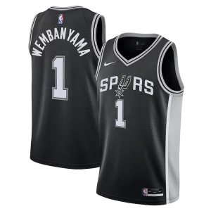 Victor Wembanyama San Antonio Spurs Nike Youth 2023 NBA Draft First Round Pick Swingman Jersey Icon Edition Black