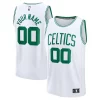 Boston Celtics Fast Break Custom Jersey Association Edition White/Kelly Green/Black