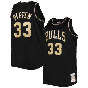 Scottie Pippen Chicago Bulls Big & Tall Hardwood Classics 1997/98 Swingman Jersey Black