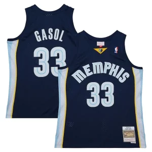 Marc Gasol Memphis Grizzlies 2008/09 Hardwood Classics Swingman Throwback Jersey Navy