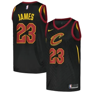 LeBron James Cleveland Cavaliers Nike Swingman Player Jersey Statement Edition Black