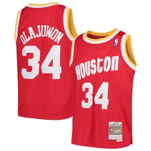 Hakeem Olajuwon Houston Rockets Youth Swingman Throwback Jersey Red