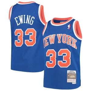 Patrick Ewing New York Knicks Youth Hardwood Classics Swingman Throwback Jersey Blue