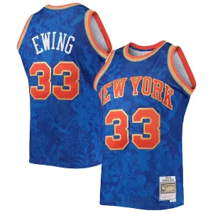 Patrick Ewing New York Knicks Hardwood Classics 1991/92 Lunar New Year Swingman Jersey Blue