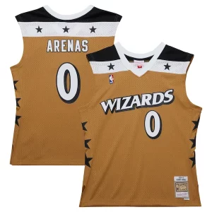 Gilbert Arenas Washington Wizards 2006/07 Hardwood Classics Swingman Jersey Gold