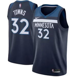 Karl-Anthony Towns Minnesota Timberwolves Nike Swingman Jersey Navy Icon Edition