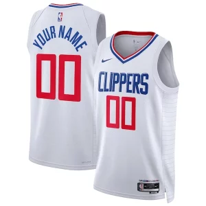 LA Clippers Nike Unisex Swingman Custom Jersey White Association Edition