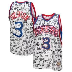 Allen Iverson Philadelphia 76ers 1996/97 Swingman Jersey White