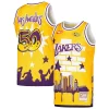 Los Angeles Lakers x Tats Cru Hardwood Classics Fashion Jersey Gold