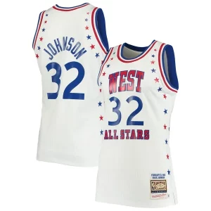 Magic Johnson Los Angeles Lakers 1983 NBA All-Star Game Hardwood Classics Authentic Jersey White