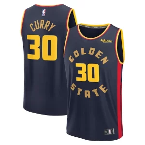 Stephen Curry Golden State Warriors 2024/25 Fast Break Player Jersey City Edition Navy