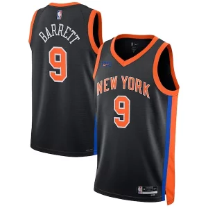 RJ Barrett New York Knicks Nike Unisex 2022/23 Swingman Jersey City Edition Black